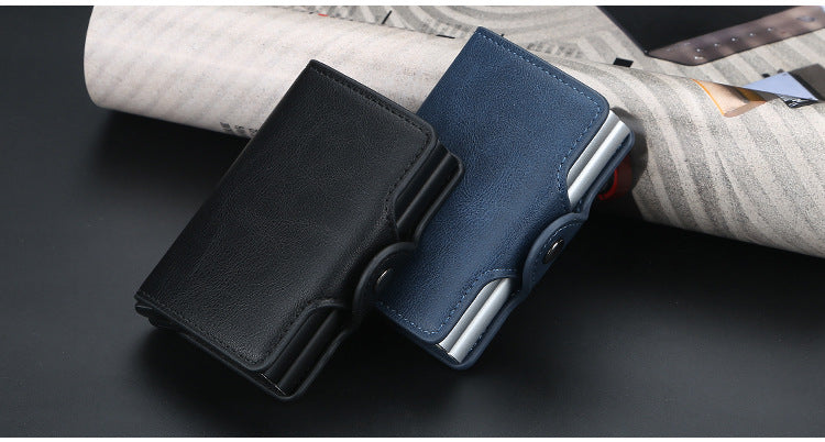 Card Holder Double Blue