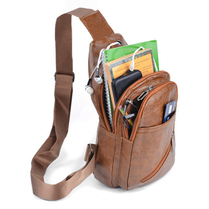 Light Brown Crossbody Sling Bag