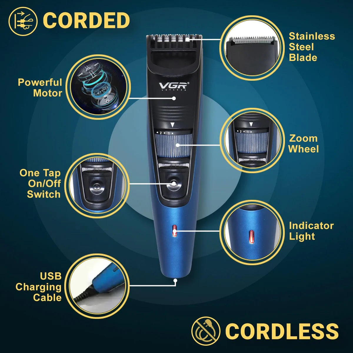 VGR Hair Trimmer